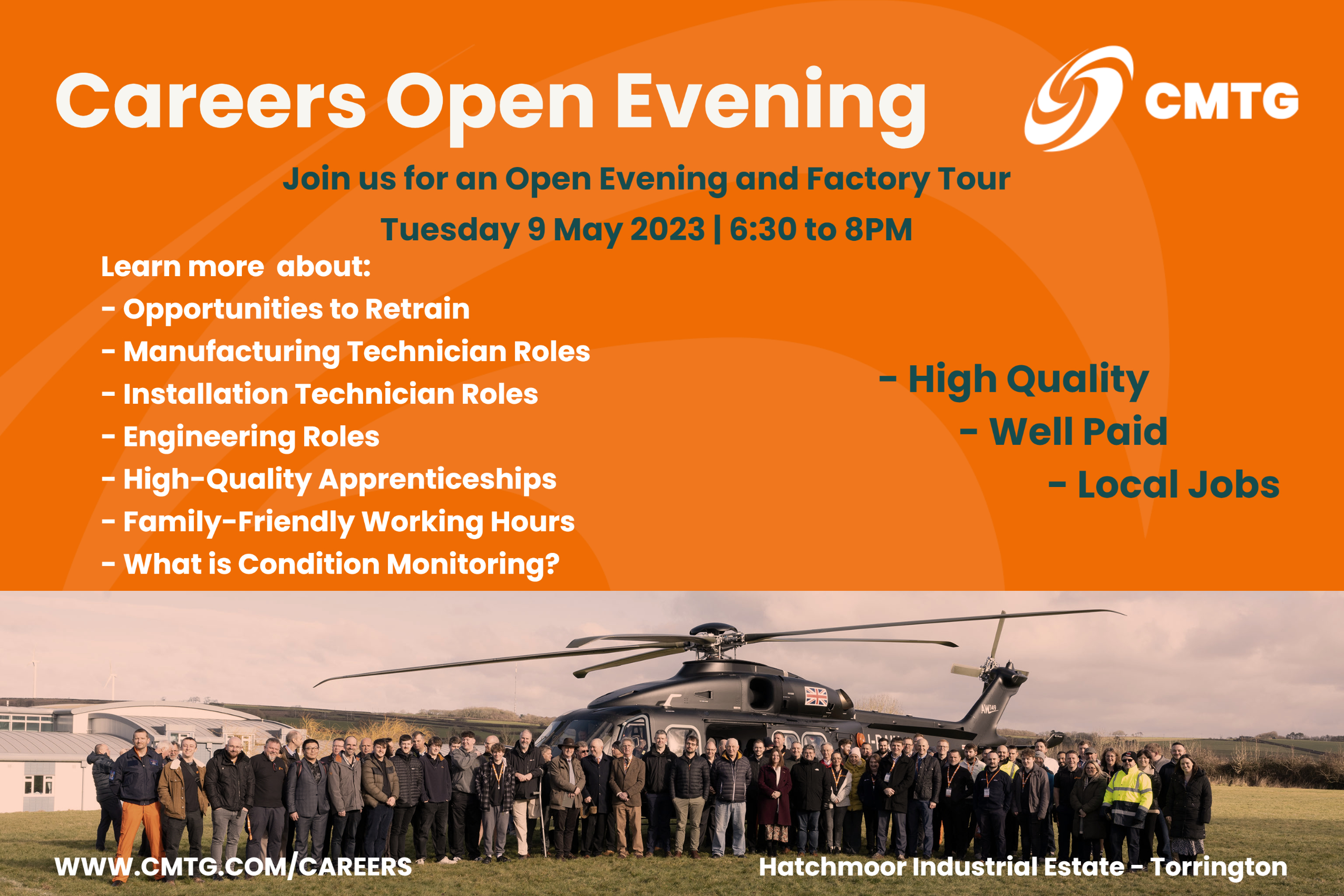 CMTG Careers Open Evening Invite