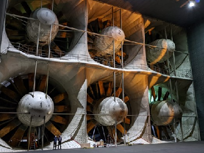 NFAC Six giant wind tunnel fans