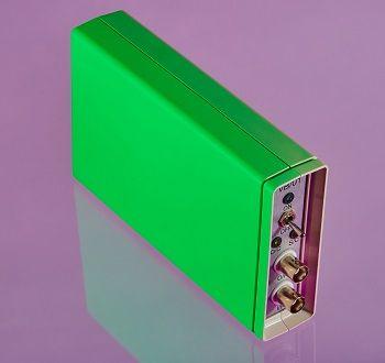 A green rectangular