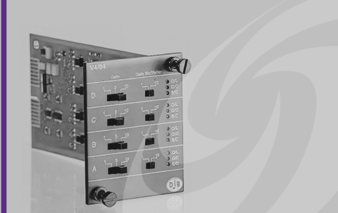 DJB Instruments cut out shop of the 4 Channel IEPE source amplifier V4/04