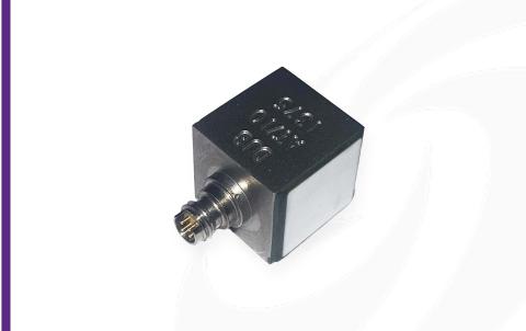 DJB AT/10.10-1.C1 tri-axial IEPE accelerometer with side entry 8-36 connector