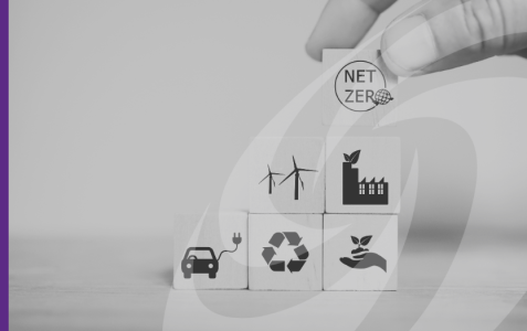 Black and white image with cubes representing corporate responsibility