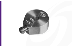 Cut-out image of DJB A/22 piezoelectric accelerometer on white background