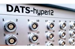 Front panel of the Prosig DATS-hyper12 showing numbered analogue input connectors.