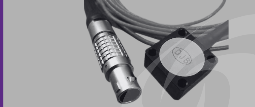 Close up shot of DC Response MEMS accelerometer range by DJB Instruments