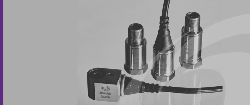 Close up shot of low cost industrial accelerometers in black and white