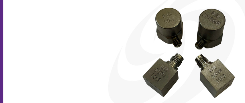 DJB AT/01 and AT/10 Tri-Axial Charge & IEPE Devices with A/20 and A/120/V Mono-Axial Charge & IEPE devices