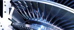 Power generation turbine close up