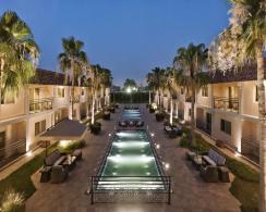 External evening view of the Holiday Inn Hotel, Al Khobar, Saudi Arabia