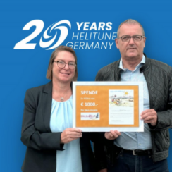 Katja Silbernagel and Tony Shore at the Helitune GmbH 20 year anniversary event