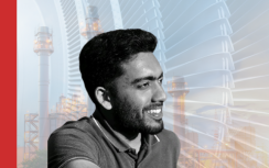 Aditya Manoj Engineer at EDF Energy black and white profile image