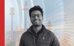 Ahmed Khan Engineer black and white profile