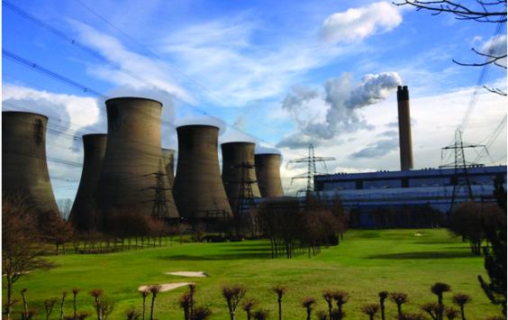 Eggborough Power Station from a distance