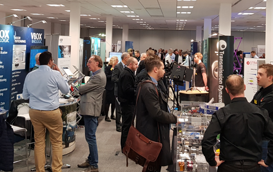 Attendees at an Instrumentation Analysis and Testing exhibition