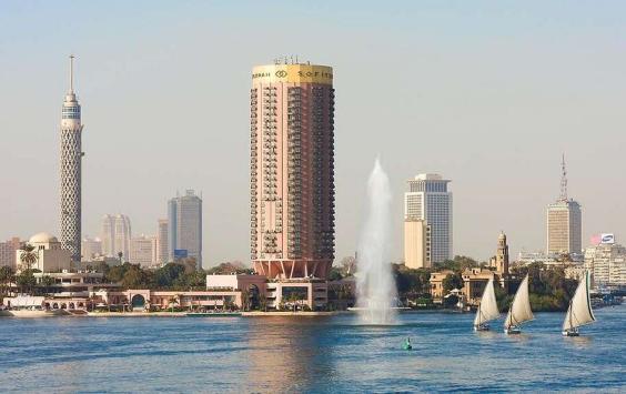 External view of the Sofitel Cairo Nile el Gezirah Hotel in Cairo, Egypt