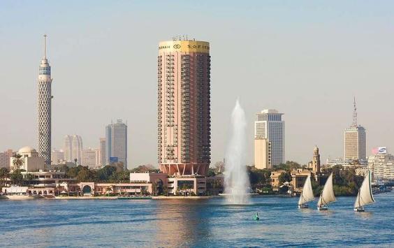 External view of the Sofitel Cairo Nile el Gezirah Hotel in Cairo, Egypt