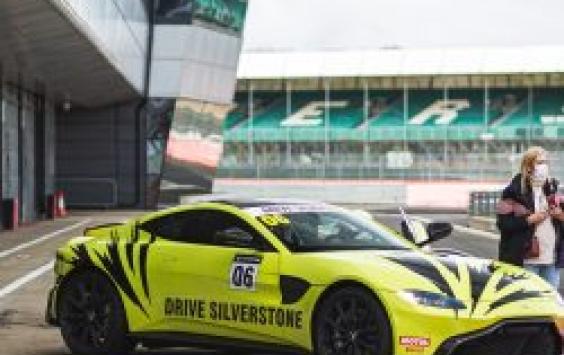 A car parked on Silverstone Circuit