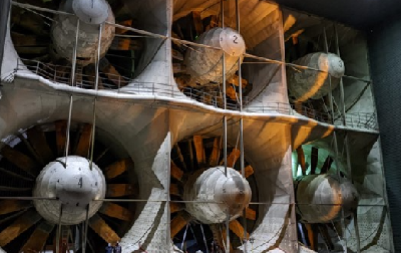 NFAC Six giant wind tunnel fans