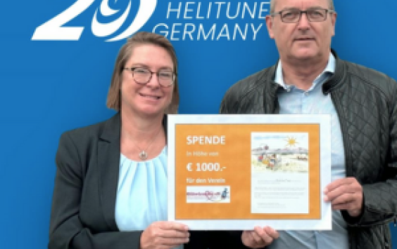 Katja Silbernagel and Tony Shore at the Helitune GmbH 20 year anniversary event