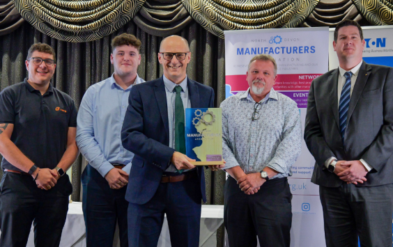 CMTG accept award for Manufacturer of the Year 2024 at the NDMA