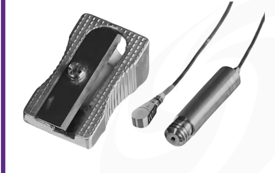 Cut out shot of a DJB micro-miniature-piezo-tronic-IEPE-accelerometer