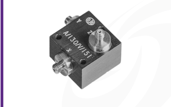 Cut out shot of a triaxial charge output accelerometer