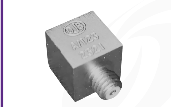 Cut out shot of monoaxial IEPE accelerometer