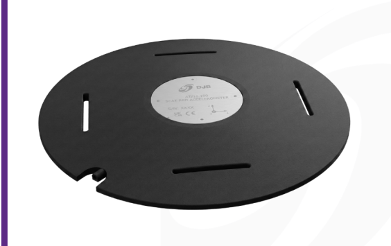 Cut out image of a DJB seat pad accelerometer