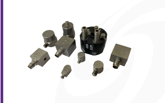 Selection of tri-axial, mono-axial, charge and IEPE accelerometers