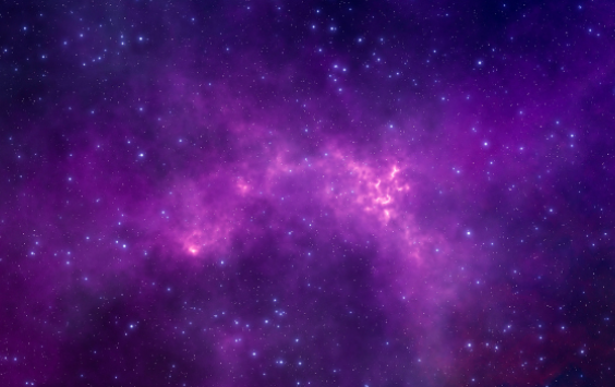 Background image of space with purple colour tint